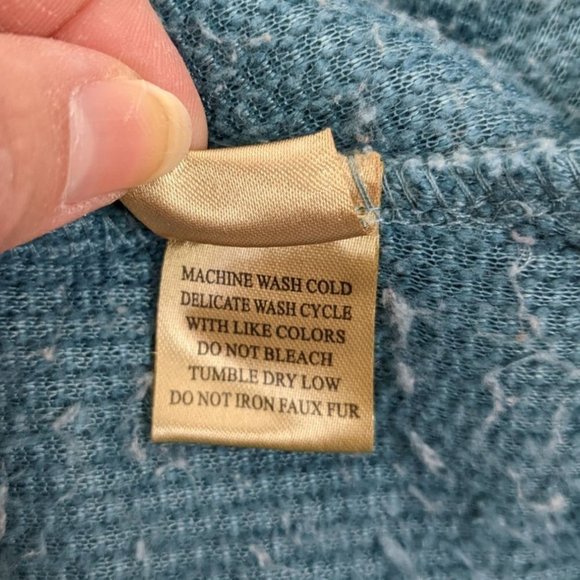 TRUE GRIT Men's Frosty Tipped Pile 1/4 Zip Pullover Fleece Size S - Picture 8 of 8